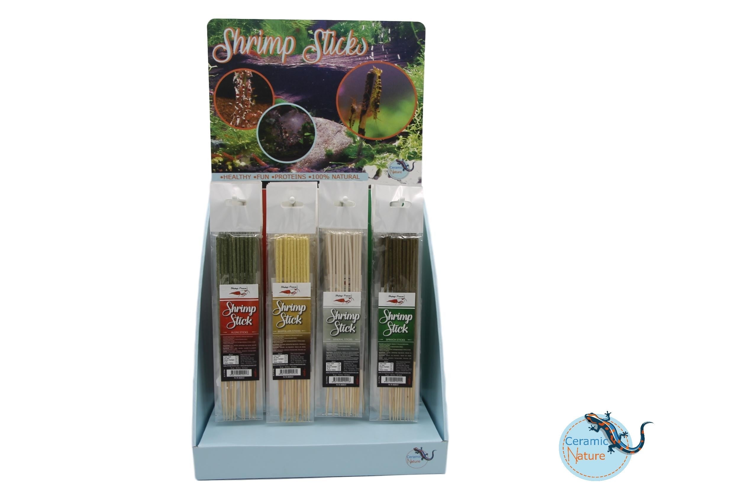 Shrimpstick Display, a healthy option for your shrimp