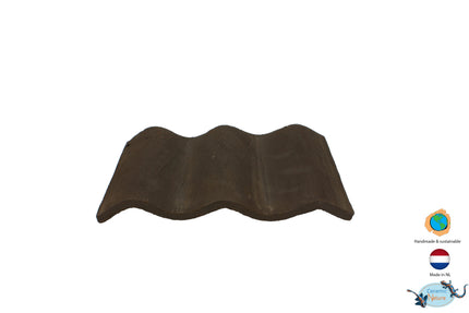 Assiettes empilables marron