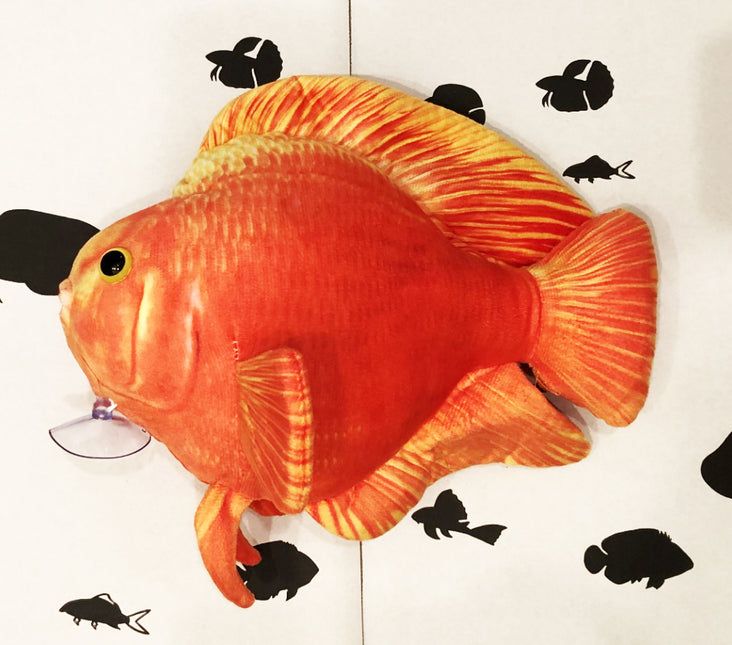 Blood parrot plush Greenpleco 1