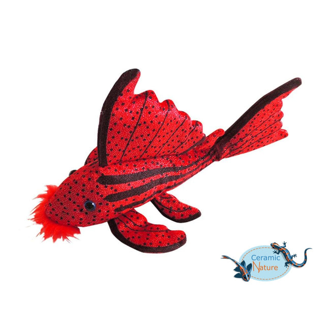 Peluche pleco cramoisi