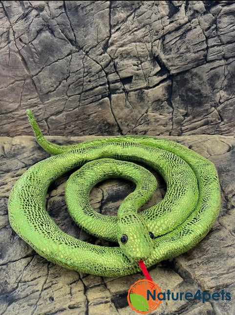 Green snake plush