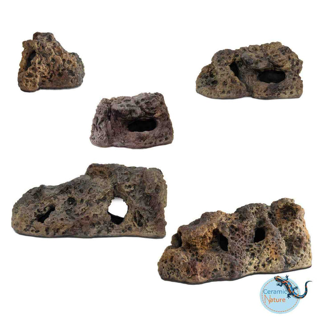 Limestone rocks voor planten beige