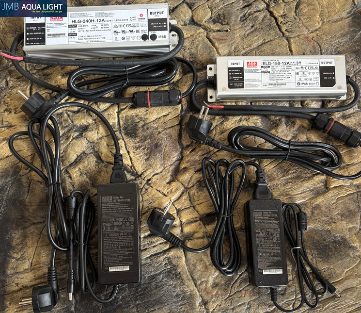 MeanWell adapters Set Incl. Powercord