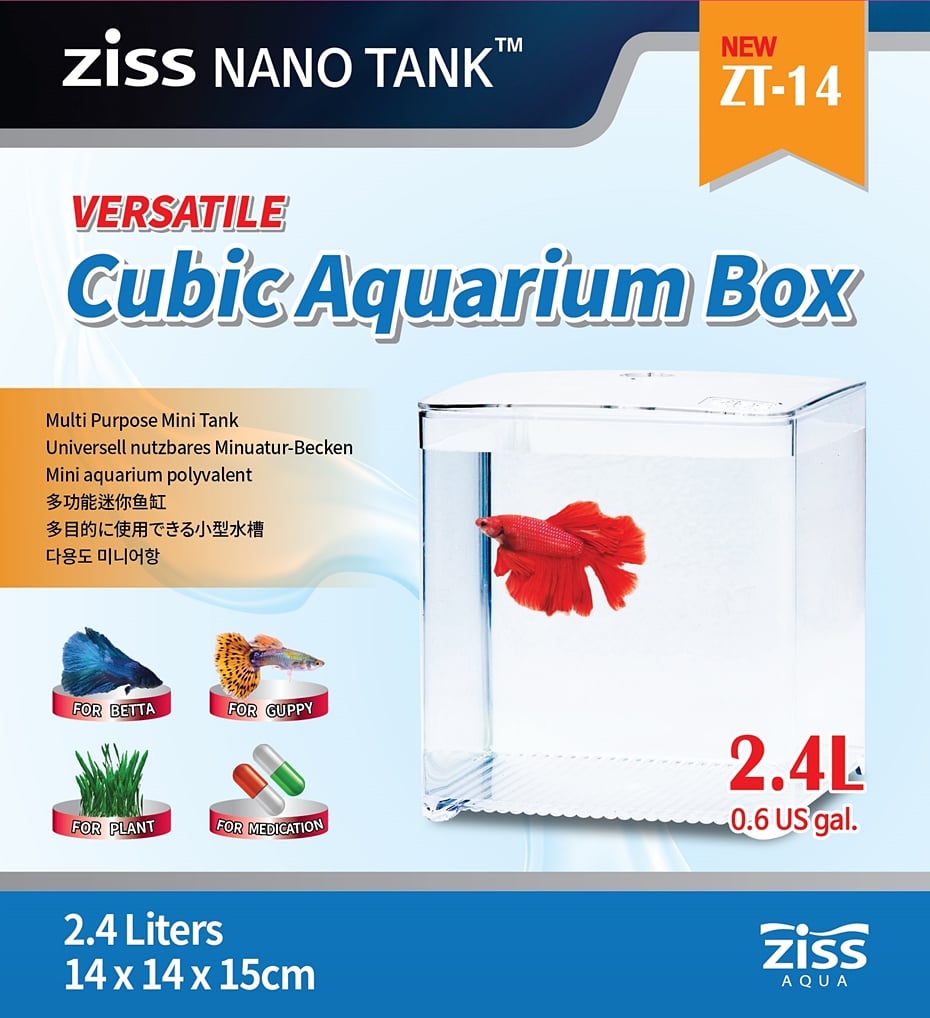 betta fish surprise box Ziss Aqua ZT-14 Betta Box – Nano Acrylic Aquarium 2.4L – CeramicNature