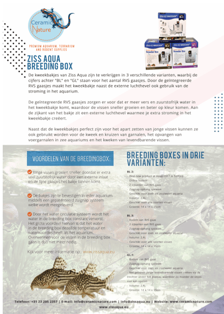 Gobelets à œufs et boîtes d'élevage Flyer NL, DU ou EN